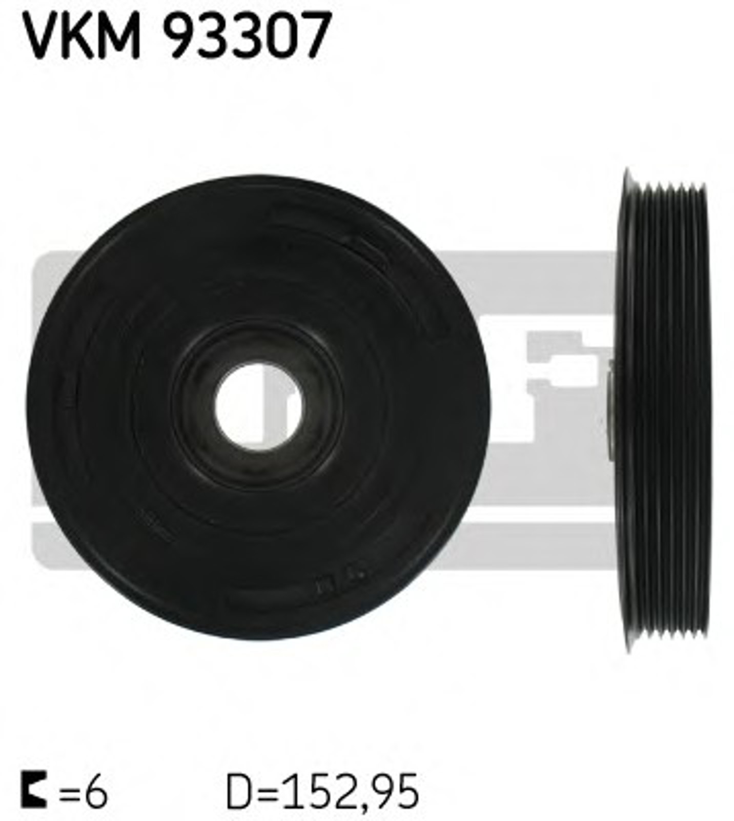 Шкив коленвала SKF VKM93307