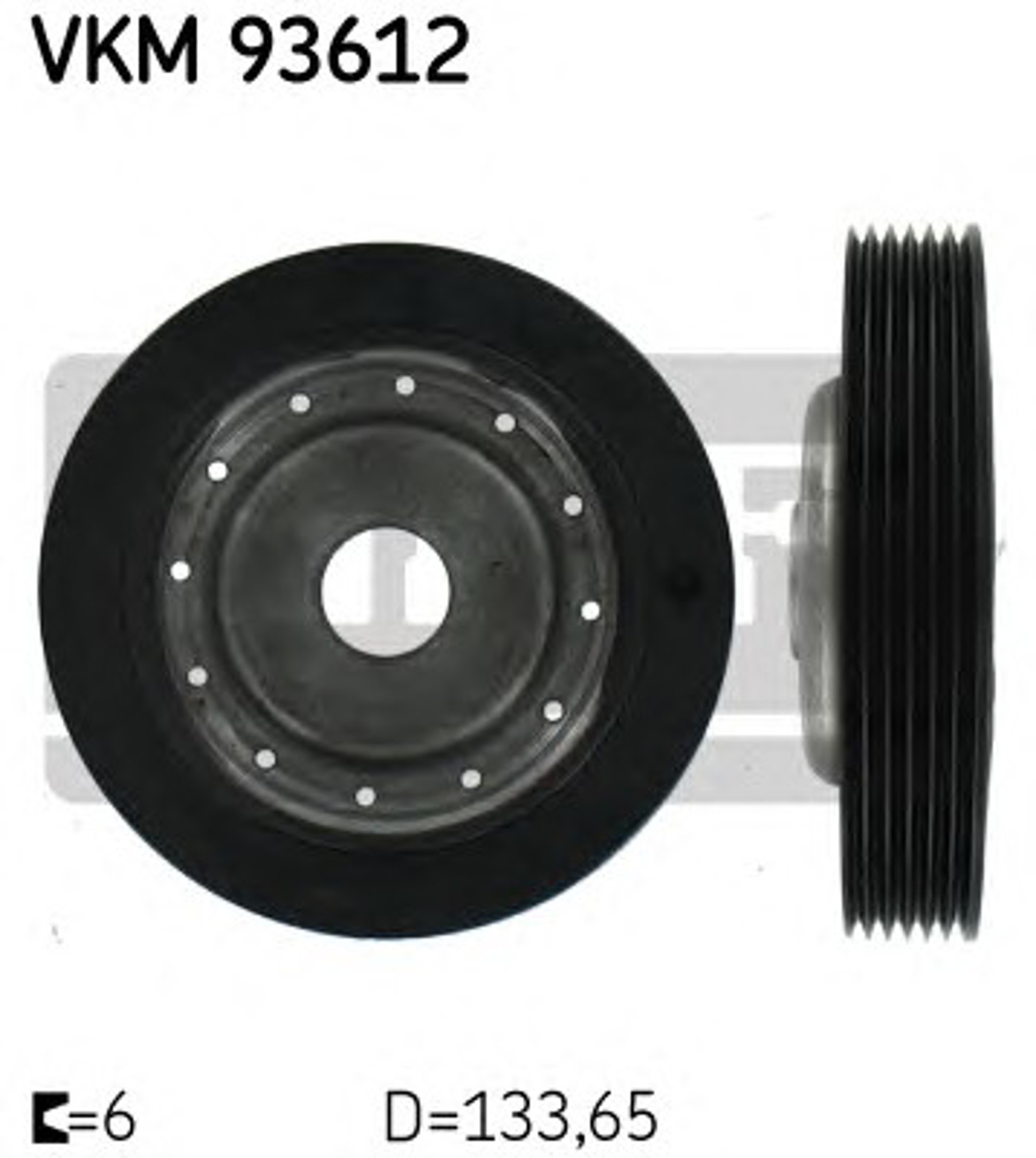 Шкив коленвала SKF VKM93612