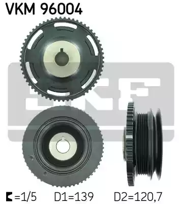 Ременный шкив коленчатого вала SKF VKM96004