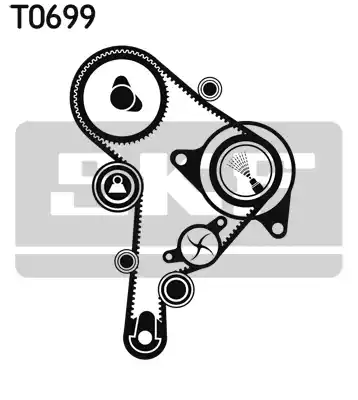 VKMA01251 SKF Комплект ремня ГРМ