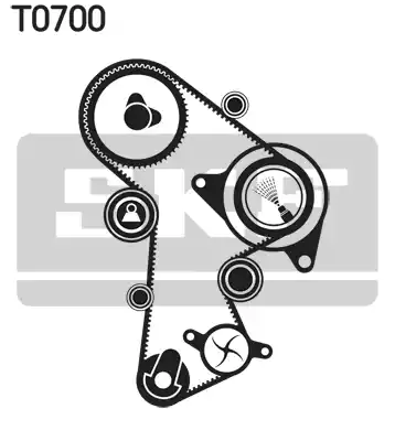 VKMA01263 SKF Комплект ремня ГРМ