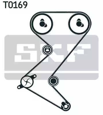 VKMA03235 SKF Комплект ремня ГРМ