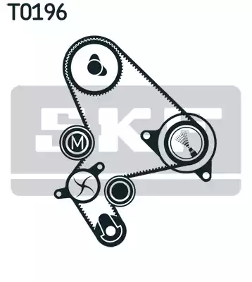 VKMA03248 SKF Комплект ремня ГРМ