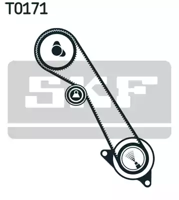 VKMA04108 SKF Комплект ремня ГРМ