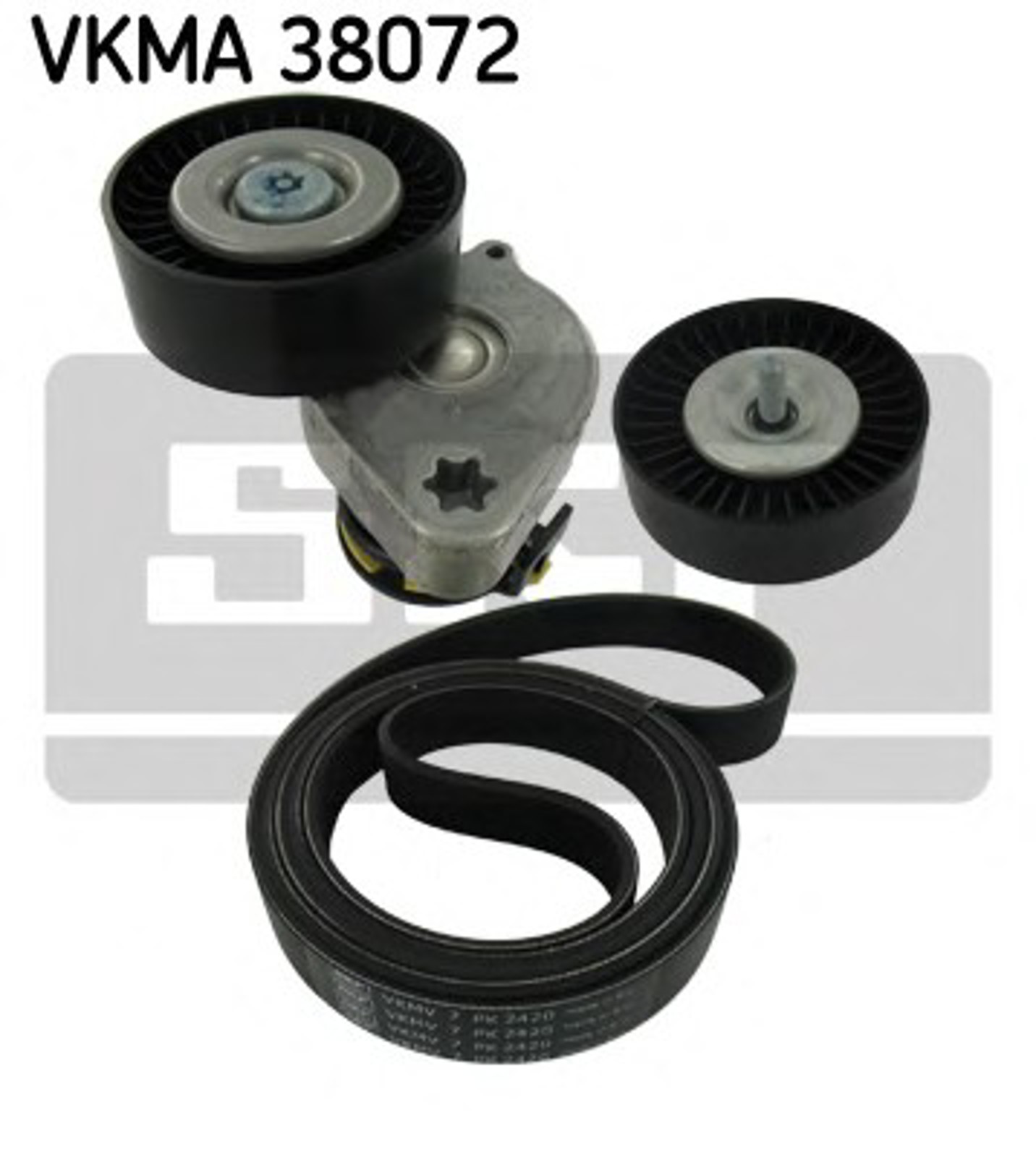 Комплект поликлинового ремня SKF VKMA38072