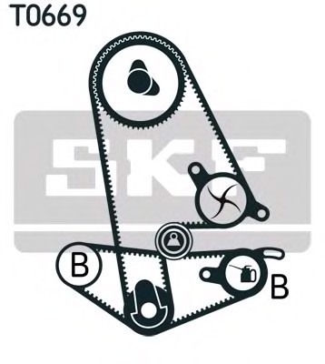 Комплект ремня грм SKF VKMA93600