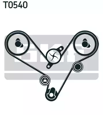 VKMA95613 SKF Комплект ремня ГРМ