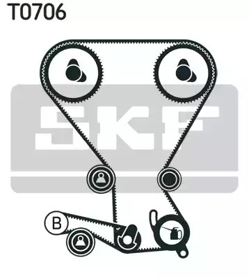 VKMA95659 SKF Комплект ремня ГРМ