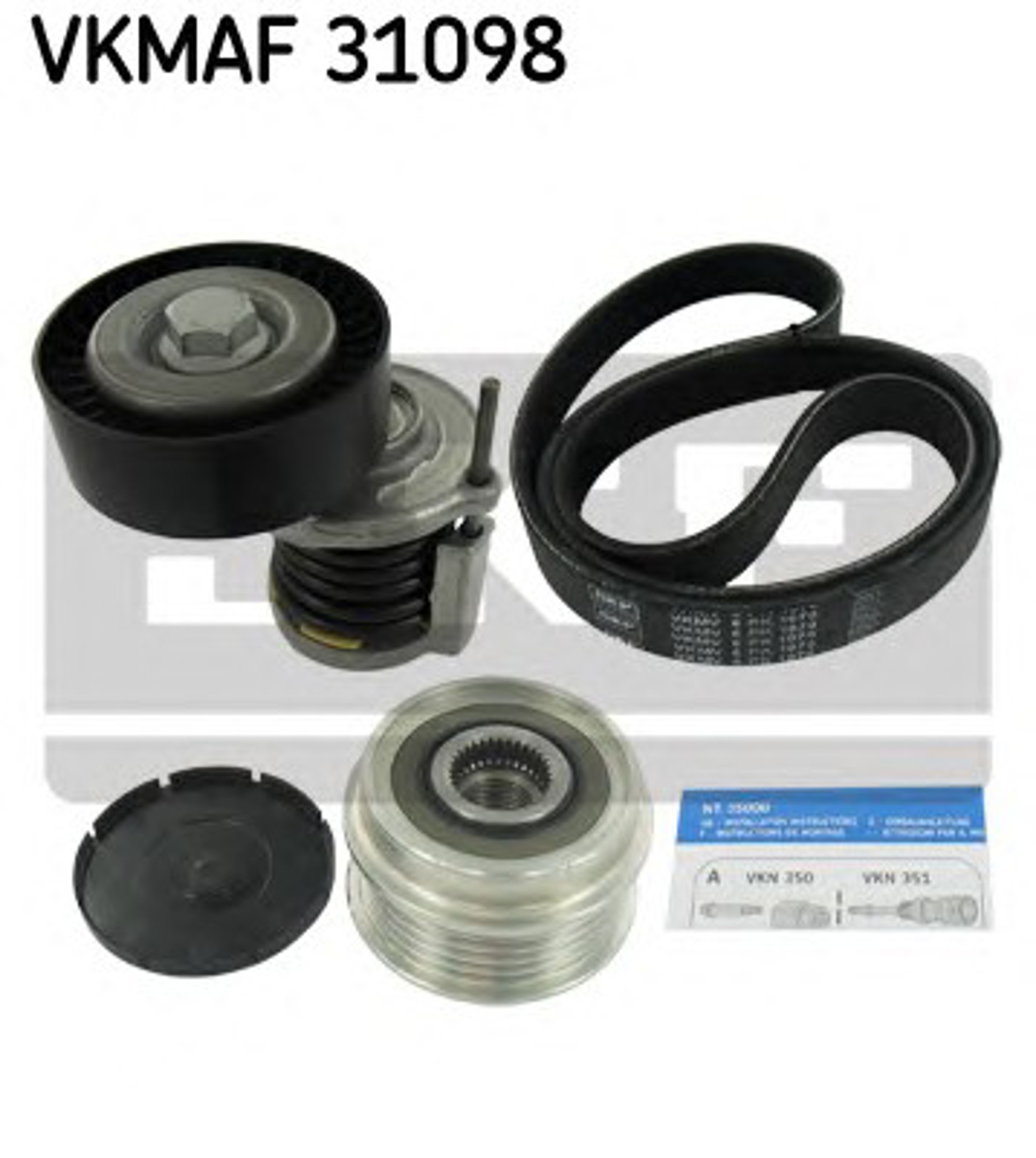 Комплект поликлинового ремня SKF VKMAF31098