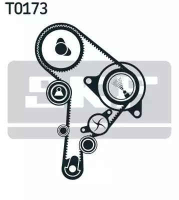 VKMC01244 SKF Комплект ремня ГРМ