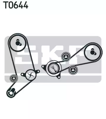 VKMC01270 SKF Комплект ГРМ с водяным насосом