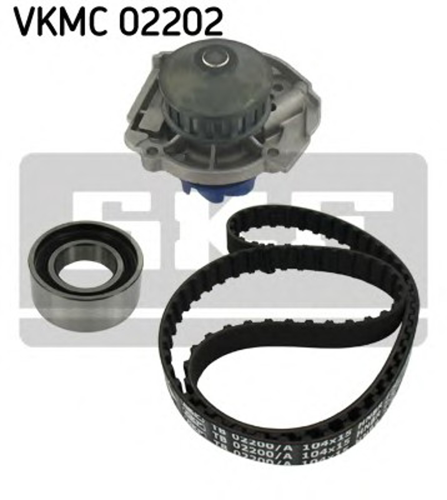 Комплект грм с водяным насосом SKF VKMC02202