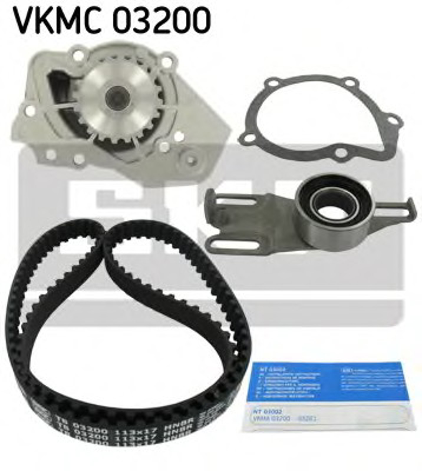 Комплект грм с водяным насосом SKF VKMC03200