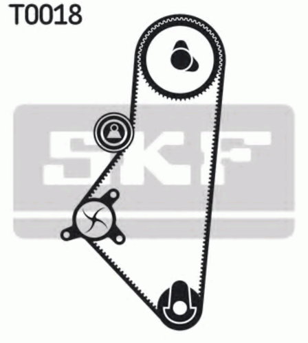 Комплект ГРМ (с помпой) SKF VKMC03201-1