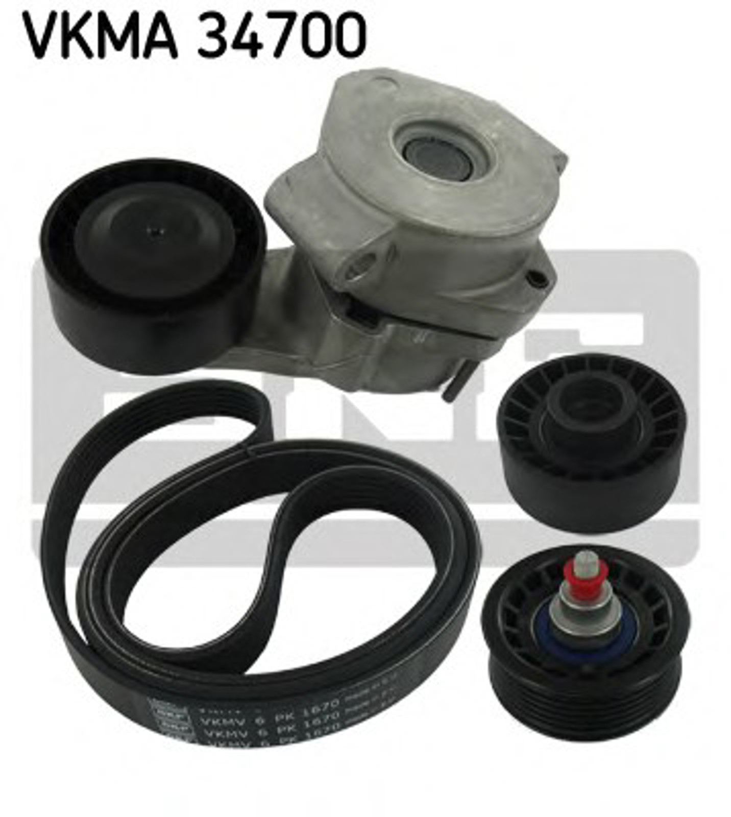 Комплект поликлинового ремня SKF VKMC34700