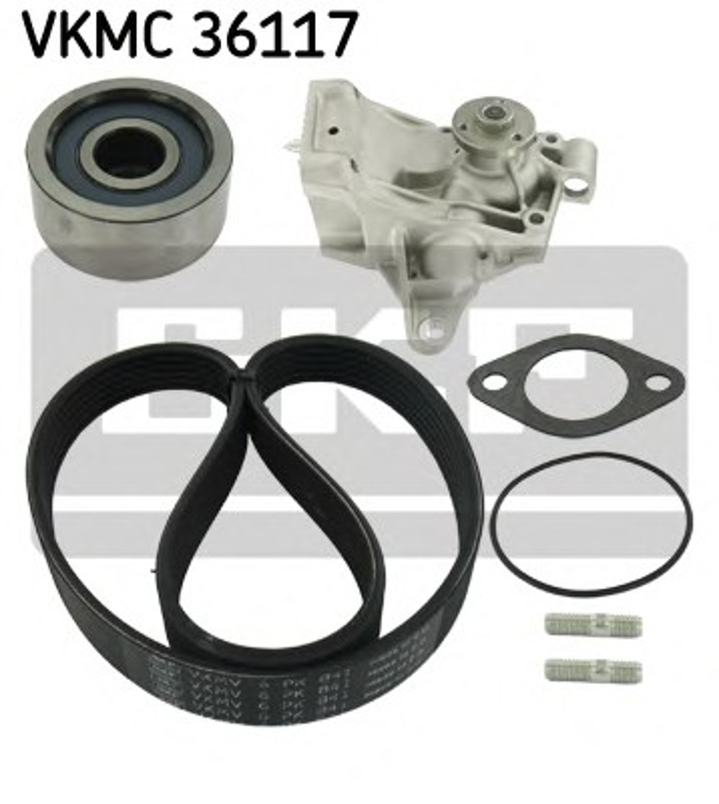 Комплект поликлинового ремня SKF VKMC36117