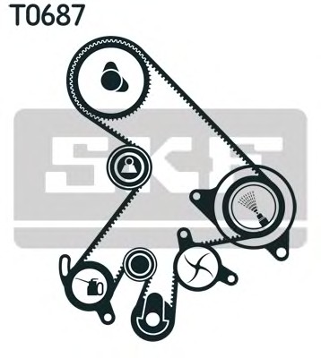Водяной насос + комплект зубчатого ремня SKF VKMC91720