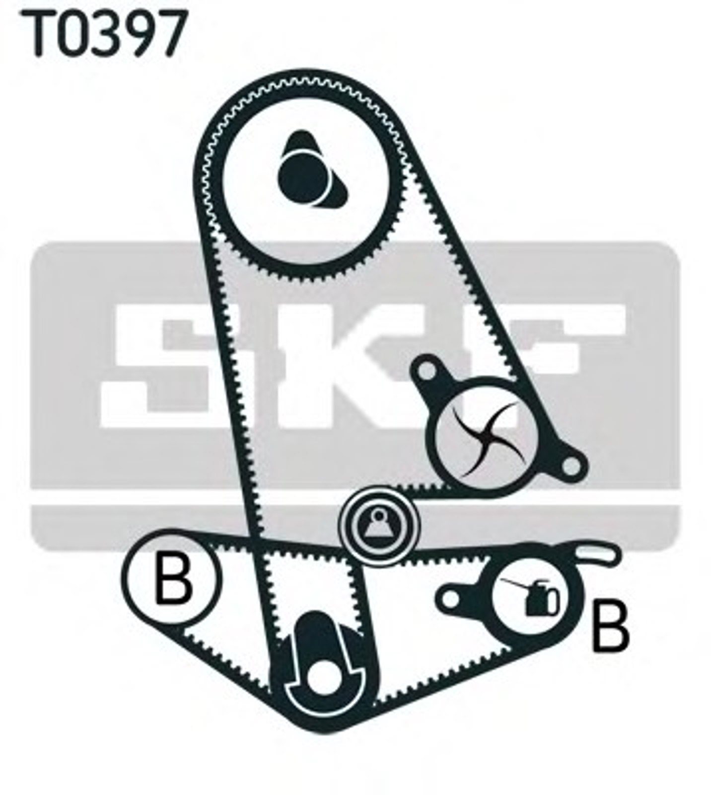 Комплект грм с водяным насосом SKF VKMC93011