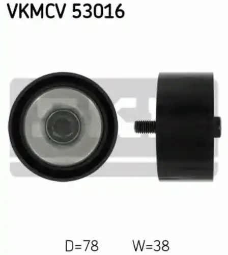 Vkmcv53016 ролик натяжителя ремня d78 w38 SKF VKMCV 53016