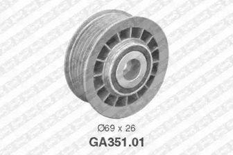 Ролик поликлинового ремня SNR GA351.01