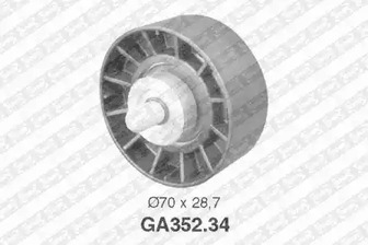 Ролик промежуточный поликлинового ремня SNR GA352.34