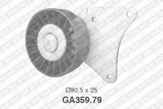 Паразитный ведущий ролик поликлинового ремня SNR GA35979