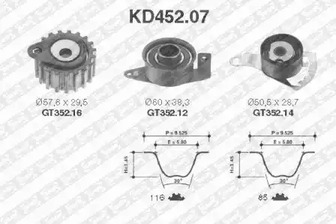 Комплект ремня ГРМ SNR KD452.07