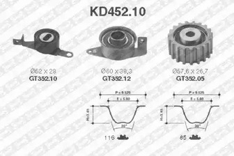 Комплект ремня ГРМ SNR KD452.10