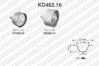 KD452.16 SNR Комплект ГРМ