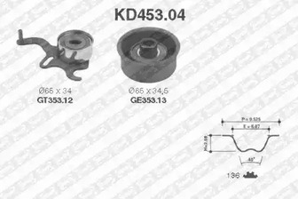 KD453.04 SNR Комплект ГРМ