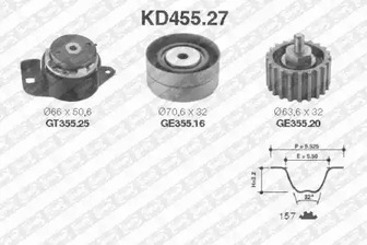 Комплект грм SNR KD455.27