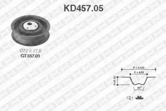 KD457.05 SNR Комплект ремня ГРМ