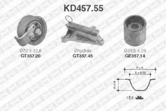 KD457.55 SNR Комплект ремня ГРМ