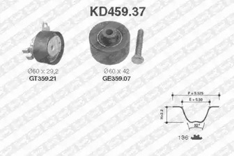 KD459.37 SNR Ремкомплект привода ГРМ