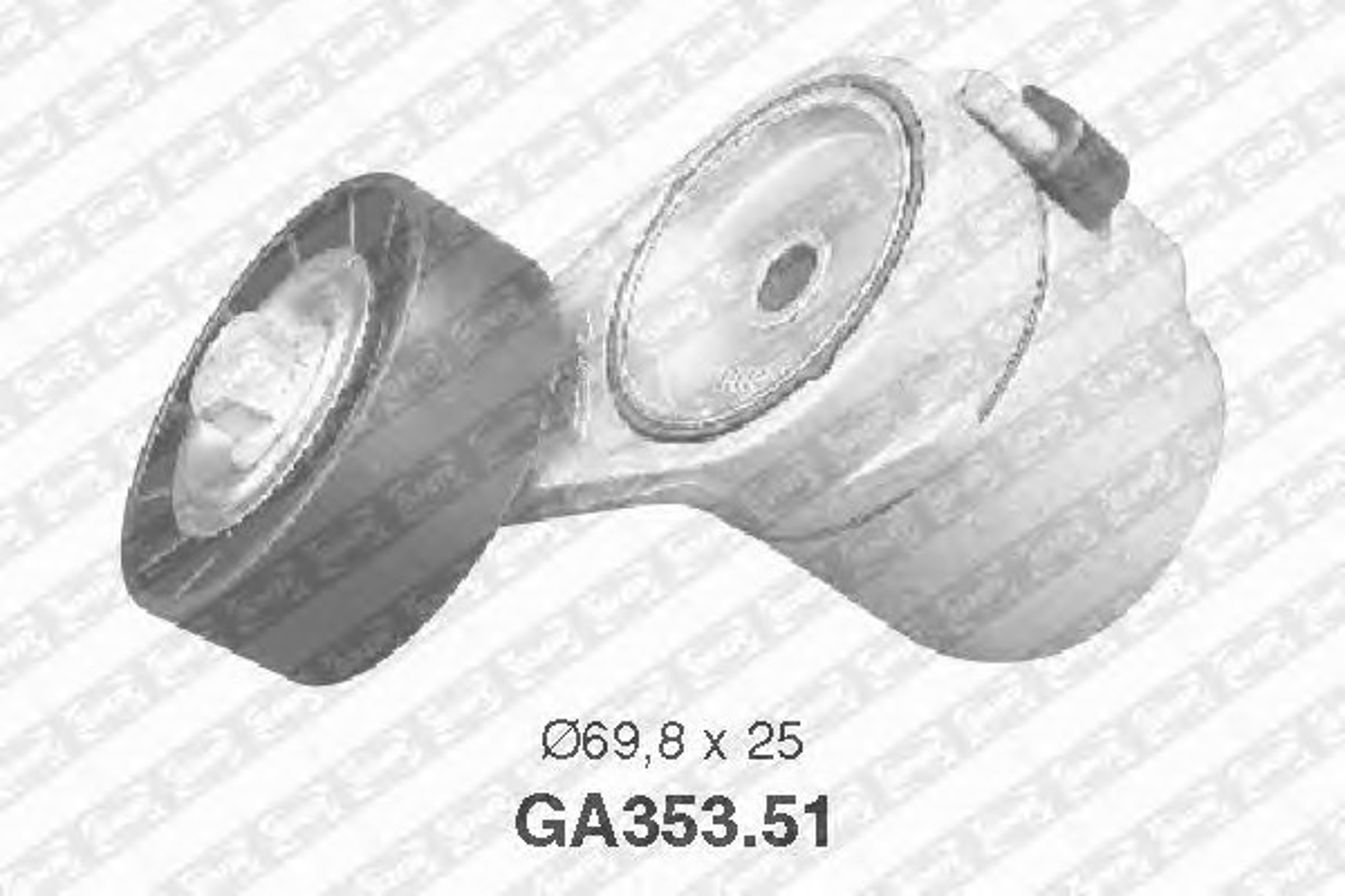 Ролик натяжной поликлинового ремня SNR GA353.51