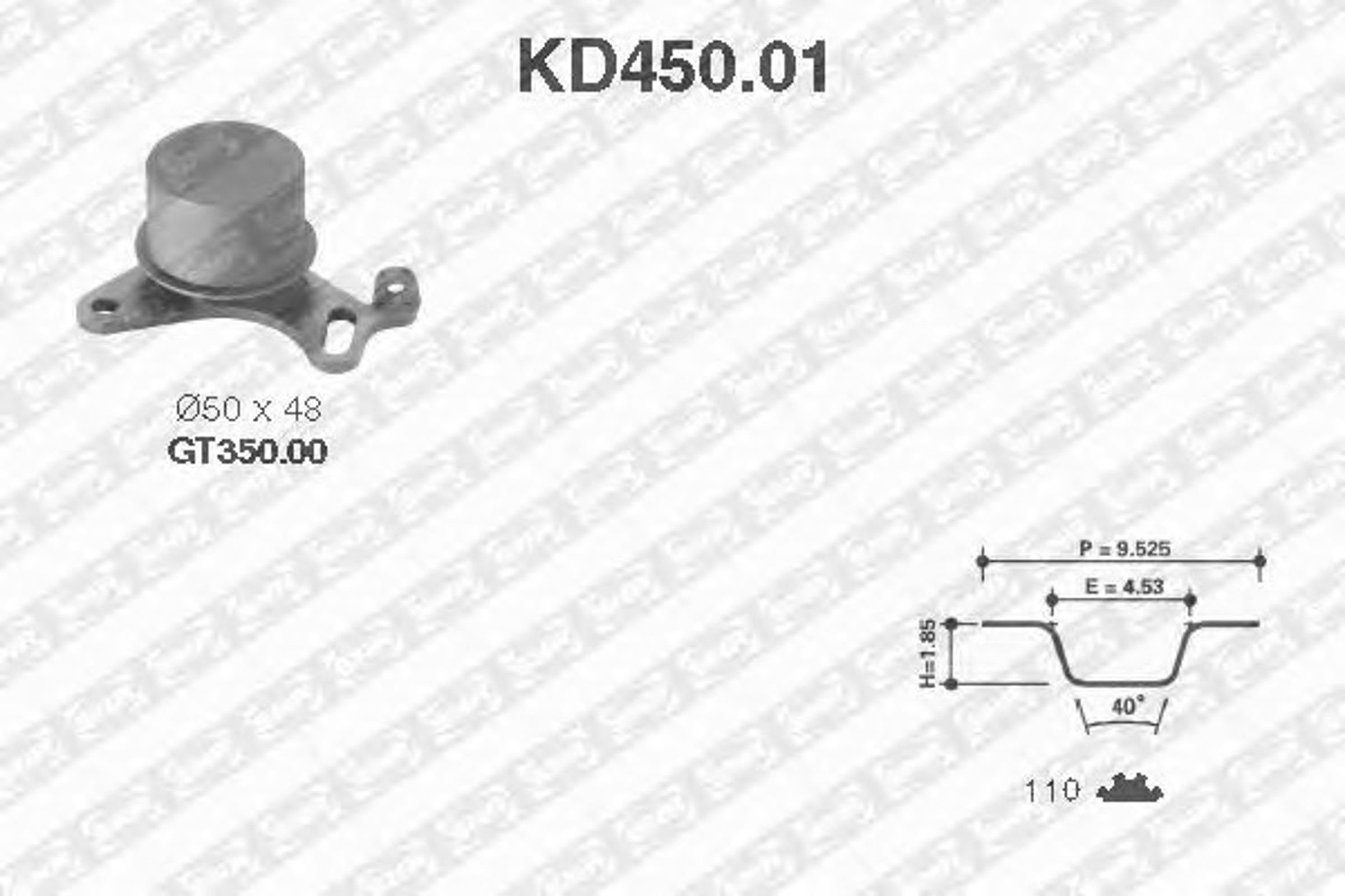 Комплект грм SNR KD450.01