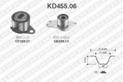 Комплект грм SNR KD45506
