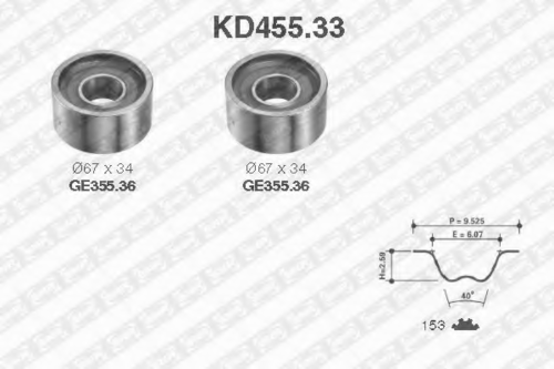 KD45533 SNR Комплект ГРМ