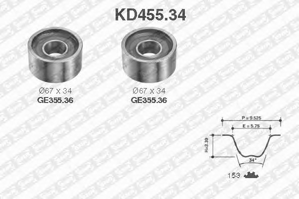 Комплект грм SNR KD45534