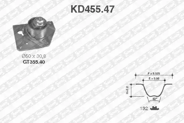 KD455.47 SNR Ремкомплект привода ГРМ