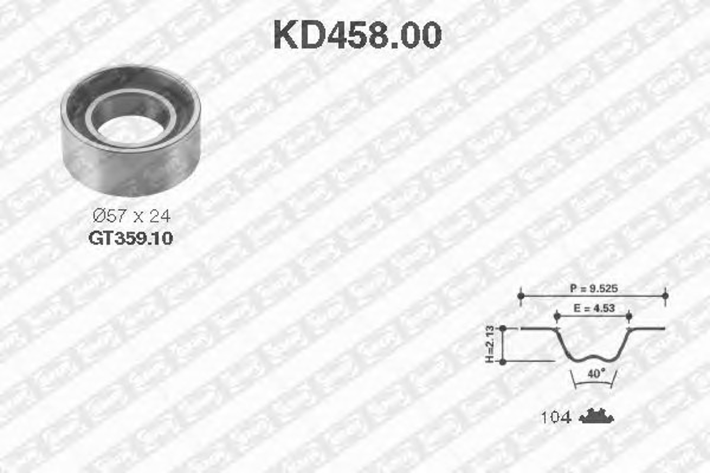 Комплект грм SNR KD458.00