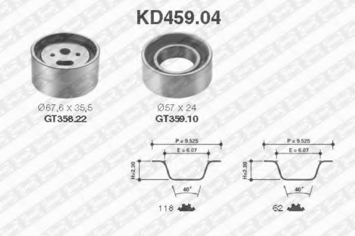 KD459.04 SNR рем.к-кт ГРМ