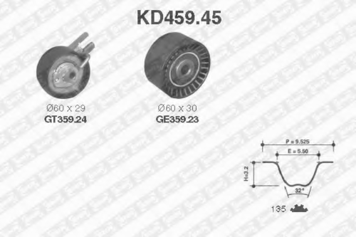 Ремкомплект грм SNR KD459.45