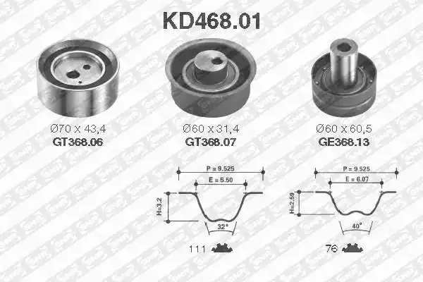 KD46801 SNR Ремкомплект привода ГРМ