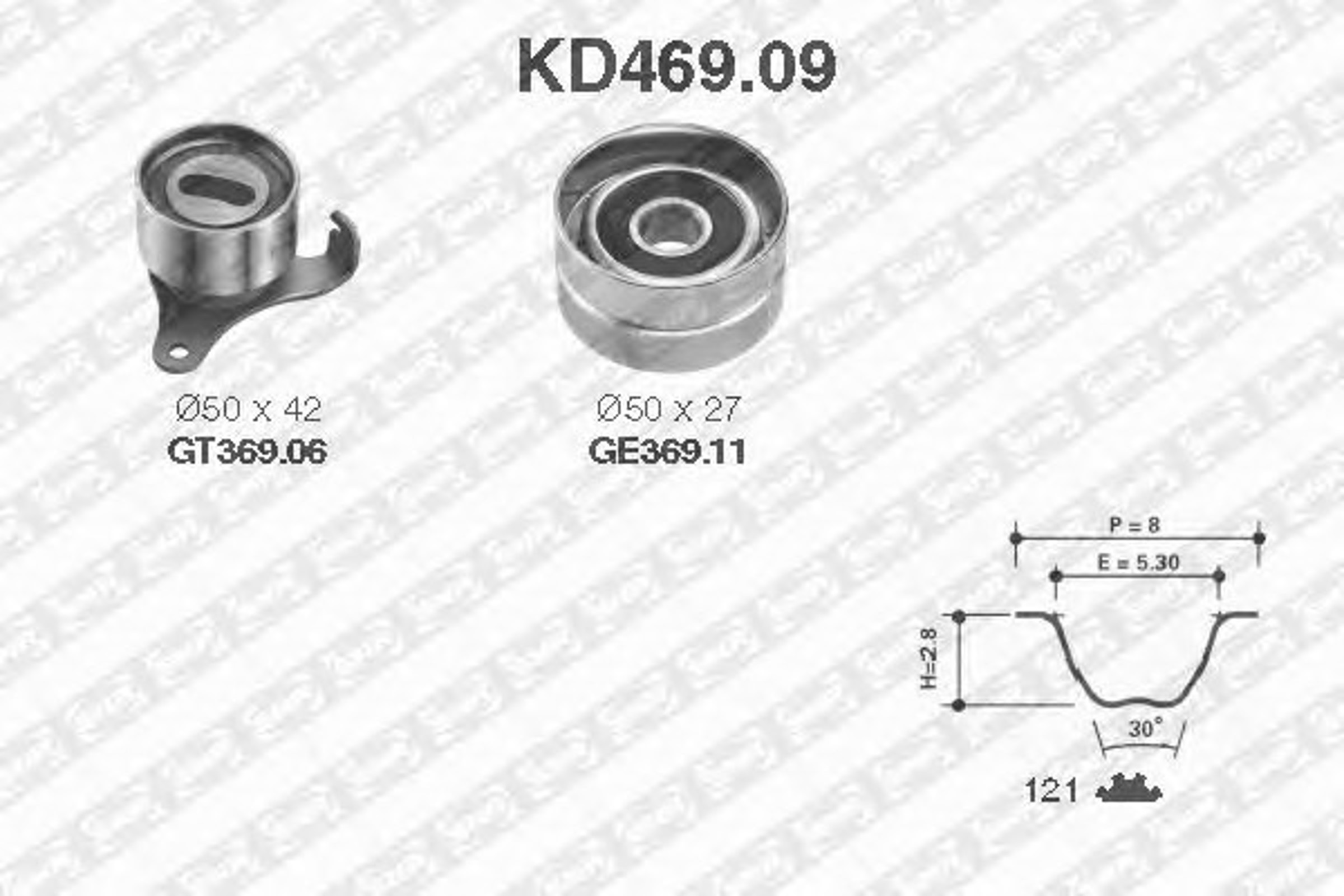 Комплект грм SNR KD469.09