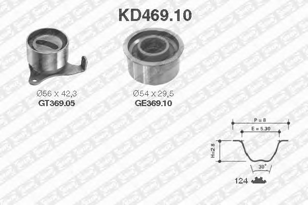 KD46910 SNR Комплект ГРМ