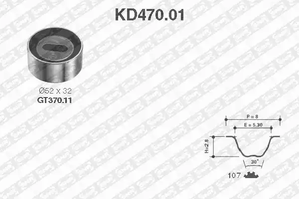 KD470.01 SNR Комплект ремня ГРМ