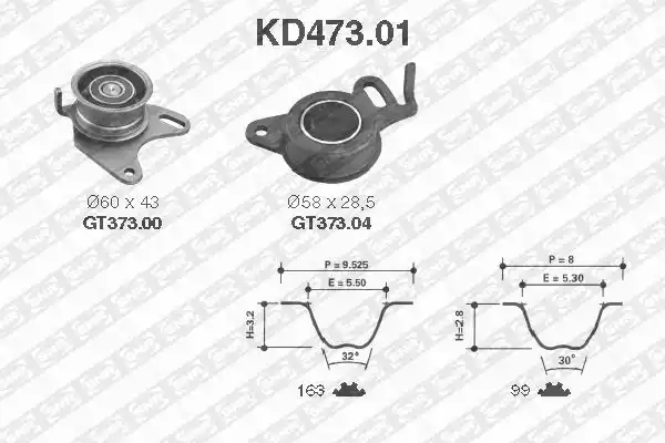 KD47301 SNR Ремкомплект привода ГРМ