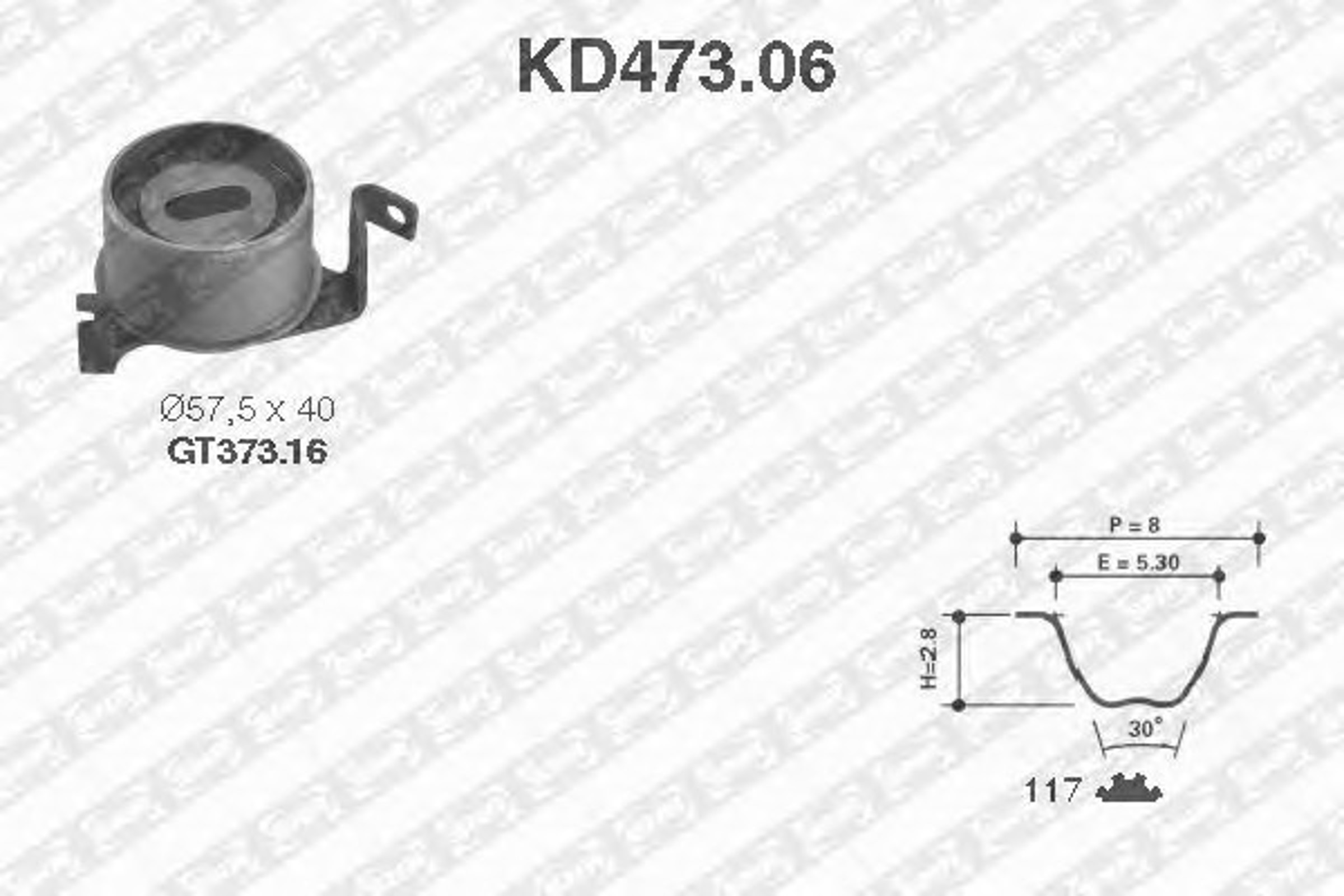 Комплект грм SNR KD473.06