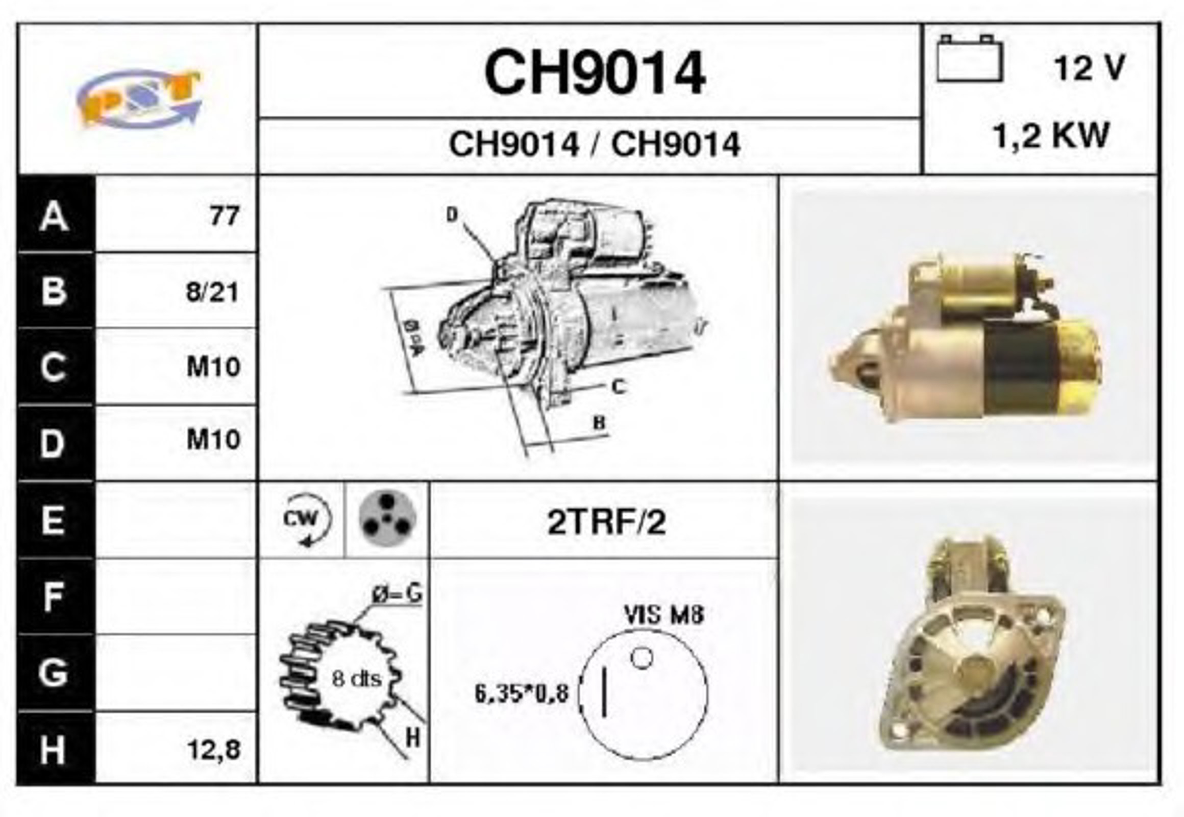 Стартер SNRA CH9014